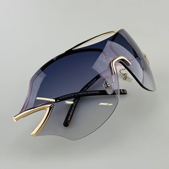 Vidi Vici Occhiali Sunglasses mod. Fini Junior Rimless Blue Aviator Rimless